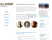 Tablet Screenshot of joomlacursussen.nl